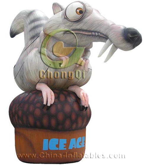 inflatable ice age cartoon mascot